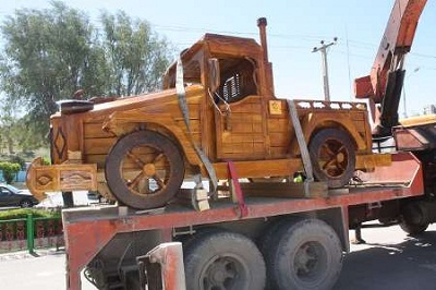 طراحی و ساخت بزرگترین ماشین چوبی ایران توسط ناشنوای گچسارانی,اخبار چوب , خبر چوب , اخبار صنعت چوب , صنعت چوب و کاغذ